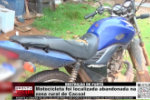 RESTRI&Ccedil;&Atilde;O DE FURTO &ndash; Motocicleta foi localizada abandonada na zona rural de Cacoal &ndash; V&iacute;deo
