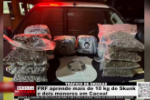 TR&Aacute;FICO DE DROGAS &ndash; PRF aprende mais de 10 kg de Skunk e dois menores em Cacoal &ndash; V&iacute;deo