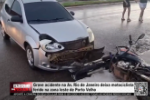 Grave acidente na Av. Rio de Janeiro deixa motociclista ferido na zona leste de Porto Velho &ndash; V&iacute;deo