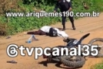 ARIQUEMES: Motociclista &eacute; executado a tiros no Bairro Zona Sul &ndash; No local foram encontradas 22 c&aacute;psulas de calibre .9mm &ndash; V&Iacute;DEO