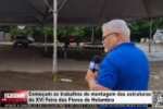 Come&ccedil;am os trabalhos de montagem das estruturas da XVI Feira das Flores de Holambra &ndash; V&iacute;deo