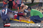 Ciclista &eacute; socorrida pelo SAMU ap&oacute;s colidir com carro na Av. Cana&atilde; no Setor 04 em Ariquemes &ndash; V&iacute;deo