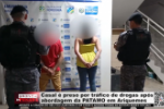 Casal &eacute; preso por tr&aacute;fico de drogas ap&oacute;s abordagem da PATAMO em Ariquemes &ndash; V&iacute;deo