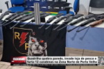 Quadrilha quebra parede, invade loja de pesca e furta 12 carabinas na Zona Norte de Porto Velho &ndash; V&iacute;deo