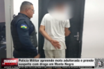 Pol&iacute;cia Militar apreende moto adulterada e prende suspeito com droga em Monte Negro &ndash; V&iacute;deo