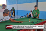 Idosos se divertem no Centro de Conviv&ecirc;ncia 3&ordf; Idade Viva, um joguinho de sinuca &eacute; indispens&aacute;vel &ndash; V&iacute;deo