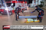 Acidente entre moto e carro oficial deixa motociclista ferida na zona leste de Porto Velho &ndash; V&iacute;deo