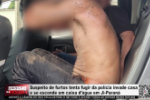 Suspeito de furtos tenta fugir da pol&iacute;cia invade casa e se esconde em caixa d’&aacute;gua em Ji&ndash;Paran&aacute; &ndash; V&iacute;deo