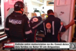 Colis&atilde;o entre motocicletas na Av. Cana&atilde; deixa dois feridos no Setor 03 em Ariquemes &ndash; V&iacute;deo