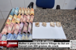 TR&Aacute;FICO DE DROGAS &ndash; Mulher &eacute; presa no bairro Village do Sol em Cacoal com 200 gramas de crack &ndash; V&iacute;deo