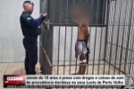 Jovem de 18 anos &eacute; preso com drogas e caixas de som de proced&ecirc;ncia duvidosa na zona Leste de Porto Velho &ndash; V&iacute;deo