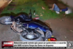 Motociclista perde controle ap&oacute;s passar por quebra&ndash;molas e &eacute; socorrido pelo SAMU no Parque das Gemas em Ariquemes &ndash; V&iacute;deo