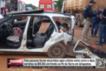 Tr&ecirc;s pessoas foram socorridas ap&oacute;s colis&atilde;o entre carro e duas carretas na BR&ndash;364 em frente ao P&eacute; de Serra em Ariquemes &ndash; V&iacute;deo