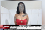 TR&Aacute;FICO PISTA DE SKATE &ndash; Mulher &eacute; presa com drogas pr&oacute;ximo &agrave; escola em Cacoal &ndash; V&iacute;deo