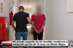 PC prende suspeito de ter invadido resid&ecirc;ncia e estuprado garota de 15 anos em Monte Negro &ndash; LIVE: ESTAMOS NO AR! PROGRAMA BRONCA DA PESADA