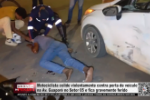 Motociclista colide violentamente contra porta de ve&iacute;culo na Av. Guapor&eacute; no Setor 05 e fica gravemente ferido &ndash; V&iacute;deo