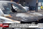 FOGO EM VE&Iacute;CULO NO CENTRO DA CIDADE &ndash; Preju&iacute;zo foi imenso e ningu&eacute;m se feriu com o inc&ecirc;ndio em Cacoal &ndash; V&iacute;deo