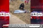 Acidente entre Gol e Honda CBX 250 deixa motociclista ferido na Avenida Brasil em Ji Paran&aacute; &ndash; V&Iacute;DEO