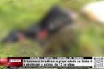 NOVILHA &Eacute; ABATIDA E FURTADA EM FAZENDA &ndash; Criminosos invadiram a propriedade na Linha 8 e abateram o animal de 12 arrobas &ndash; V&iacute;deo