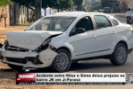 Acidente entre Hilux e Siena deixa preju&iacute;zo no bairro JK em Ji&ndash;Paran&aacute; &ndash; V&iacute;deo