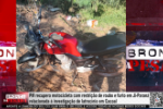 PM recupera motocicleta com restri&ccedil;&atilde;o de roubo e furto em Ji&ndash;Paran&aacute; relacionada &agrave; investiga&ccedil;&atilde;o de latroc&iacute;nio em Cacoal &ndash; V&iacute;deo