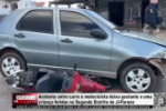 Acidente entre carro e motocicleta deixa gestante e uma crian&ccedil;a feridas no Segundo Distrito de Ji&ndash;Paran&aacute; &ndash; V&iacute;deo