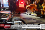 ACIDENTE NO BAIRRO BRIZON EM CACOAL &ndash; Motociclista sofre fratura exposta ap&oacute;s colis&atilde;o com caminhonete &ndash; V&iacute;deo