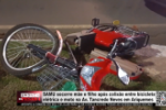 SAMU socorre m&atilde;e e filho ap&oacute;s colis&atilde;o entre bicicleta el&eacute;trica e moto na Av. Tancredo Neves em Ariquemes &ndash; V&iacute;deo