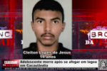 Adolescente morre ap&oacute;s se afogar em lagoa em Cacaul&acirc;ndia &ndash; V&iacute;deo