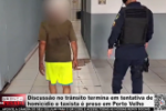Discuss&atilde;o no tr&acirc;nsito termina em tentativa de homic&iacute;dio e taxista &eacute; preso em Porto Velho &ndash; V&iacute;deo