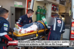 Motociclista sofre fratura exposta na perna e quebra o bra&ccedil;o em acidente na BR&ndash;364 em Rio Crespo &ndash; V&iacute;deo