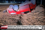 Motorista colide, provoca capotamento com quatro v&iacute;timas e foge, abandonando caminhonete na Linha Santa Rita em Ji&ndash;Paran&aacute; &ndash; V&iacute;deo