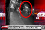 Grave colis&atilde;o entre carro e moto deixa motociclista ferido no bairro JK na zona leste de Porto Velho &ndash; V&iacute;deo