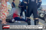 Batida entre Chevrolet Onix e YBR deixa motociclista ferido no cruzamento da Avenida Maring&aacute; com a T&ndash;8 em Ji&ndash;Paran&aacute; &ndash; V&iacute;deo