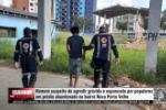 Homem suspeito de agredir gr&aacute;vida &eacute; espancado por populares em pr&eacute;dio abandonado no bairro Nova Porto Velho &ndash; V&iacute;deo