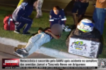 Motociclista &eacute; socorrido pelo SAMU ap&oacute;s acidente no sem&aacute;foro das avenidas Jamari e Tancredo Neves em Ariquemes &ndash; V&iacute;deo