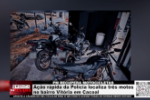 PM RECUPERA MOTOCICLETAS &ndash; A&ccedil;&atilde;o r&aacute;pida da Pol&iacute;cia localiza tr&ecirc;s motos no bairro Vit&oacute;ria em Cacoal &ndash; V&iacute;deo