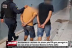 Assaltantes de celulares s&atilde;o presos pela PM ap&oacute;s persegui&ccedil;&atilde;o nas ruas Aruba e Francisco Bezerra PVH &ndash; V&iacute;deo