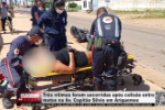 Tr&ecirc;s v&iacute;timas foram socorridas ap&oacute;s colis&atilde;o entre motos na Av. Capit&atilde;o Silvio em Ariquemes &ndash; V&iacute;deo
