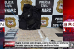 Dupla &eacute; presa com drogas, colete bal&iacute;stico e dinheiro durante opera&ccedil;&atilde;o integrada em Porto Velho &ndash; V&iacute;deo