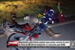 Motociclista sofre fratura exposta ap&oacute;s perder controle da moto no Trevo da BR&ndash;364 em Ariquemes &ndash; V&iacute;deo