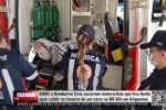 SAMU e Bombeiros Civis socorrem motociclista que fica ferido ap&oacute;s colidir na traseira de um carro na BR&ndash;364 em Ariquemes &ndash; V&iacute;deo
