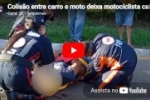 Colis&atilde;o entre carro e moto deixa motociclista ca&iacute;do e desorientado na Av. Jamari em Ariquemes &ndash; LIVE: ESTAMOS NO AR! PROGRAMA BRONCA DA PESADA