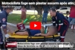 Motociclista foge sem prestar socorro ap&oacute;s atingir idosa de bicicleta na Av. JK em Ariquemes &ndash; V&iacute;deo 