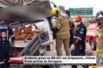 V&iacute;timas ficam presas &agrave;s ferragens em grave acidente na BR&ndash;421 em Ariquemes &ndash; V&iacute;deo 