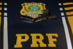 PRF em Rond&ocirc;nia apreende pistola calibre 9mm em Pimenta Bueno