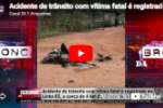 Acidente de tr&acirc;nsito com v&iacute;tima fatal &eacute; registrado na Linha 85, pr&oacute;ximo a Alto Para&iacute;so