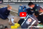 SAMU e PTRAN s&atilde;o acionados ap&oacute;s atropelamento de pedestre na Av. JK em Ariquemes &ndash; LIVE: ESTAMOS NO AR! PROGRAMA BRONCA DA PESADA  