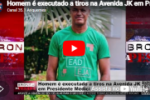 Homem &eacute; executado a tiros na Avenida JK em Presidente M&eacute;dici &ndash; V&iacute;deo            