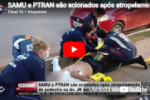SAMU e PTRAN s&atilde;o acionados ap&oacute;s atropelamento de pedestre na Av JK em Ariquemes    &ndash; V&iacute;deo          